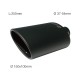 ΑΚΡΟ (ΜΠΟΥΚΑ) ΕΞΑΤΜΙΣΗΣ ΜΑΥΡΟ ΜΑΤ Φ37-54 mm (ΜΗΚΟΣ 255 mm/ΔΙΑΜΕΤΡΟΣ ΕΞΩΤΕΡΙΚΗ 150x100mm) SIMONI RACING  - 1 τεμ. - Simoni Racing - SRTRX/33N
