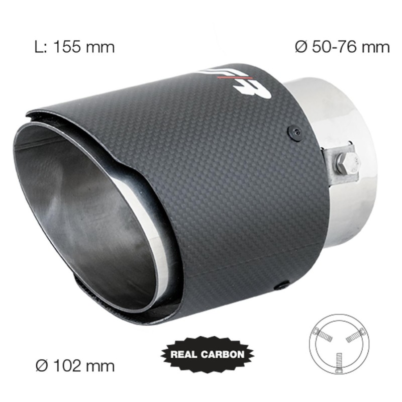 ΑΚΡΟ ΕΞΑΤΜΙΣΗΣ REAL CARBON 50-76mm ΣΤΡΟΓΓΥΛΟ - Simoni Racing - SRTRX/98C ΑΚΡΟ ΕΞΑΤΜΙΣΗΣ REAL CARBON 50-76mm ΣΤΡΟΓΓΥΛΟ - Simoni Racing - SRTRX/98C
