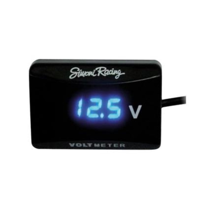 ΒΟΛΤΟΜΕΤΡΟ ΜΠΑΤΑΡΙΑΣ ΨΗΦΙΑΚΟ 12/24V 50X35 mm ΜΕ ΦΙΣ ΑΝΑΠΤΗΡΑ (ΜΑΥΡΟ ΜΕ ΜΠΛΕ LED) - Simoni Racing - ΟΡΓ/SRVOLT/1 ΒΟΛΤΟΜΕΤΡΟ ΜΠΑΤΑΡΙΑΣ ΨΗΦΙΑΚΟ 12/24V 50X35 mm ΜΕ ΦΙΣ ΑΝΑΠΤΗΡΑ (ΜΑΥΡΟ ΜΕ ΜΠΛΕ LED) - Simoni Racing - ΟΡΓ/SRVOLT/1