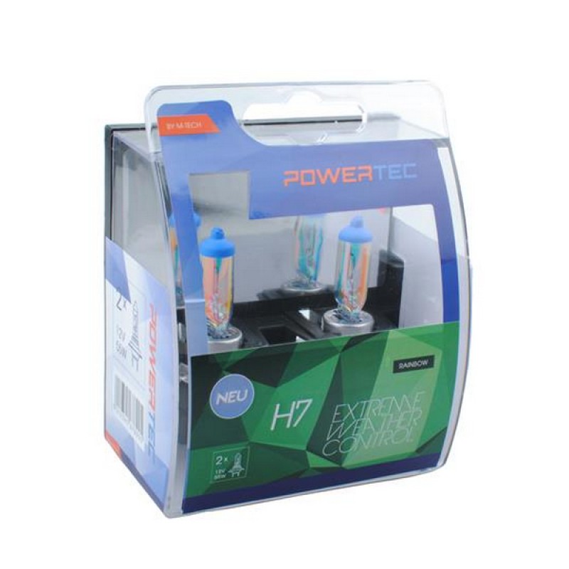 H7 12V 55W Λάμπα RAINBOW 2τεμ - M-Tech - PTZEWC7-DUO/MT H7 12V 55W Λάμπα RAINBOW 2τεμ - M-Tech - PTZEWC7-DUO/MT
