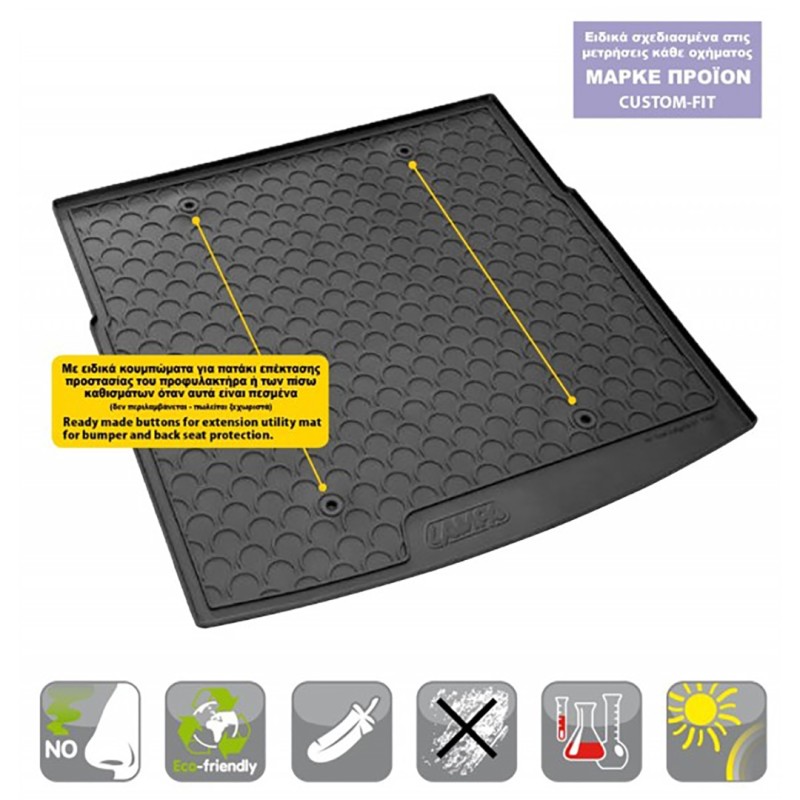 DACIA DUSTER 02/2018+ ΜΑΡΚΕ ΠΑΤΑΚΙ ΣΚΑΦΗ ΠΟΡΤ ΜΠΑΓΚΑΖ SUMISURA TRUNK MAT ΑΠΟ ΑΟΣΜΟ, ΜΗ ΤΟΞΙΚΟ, ΟΙΚΟΛΟΓΙΚΟ ΚΑΙ ΑΝΑΚΥΚΛΩΣΙΜΟ ΣΥΝΘΕΤΙΚΟ ΛΑΣΤΙΧΟ ΣΕ ΜΑΥΡΟ ΧΡΩΜΑ ΜΕ ΥΠΟΔΟΧΗ ΓΙΑ ΠΡΟΕΚΤΑΣΗ L2519.8 - L2519.9 LAMPA - 1 ΤΕΜ. - Lampa - L2549.8