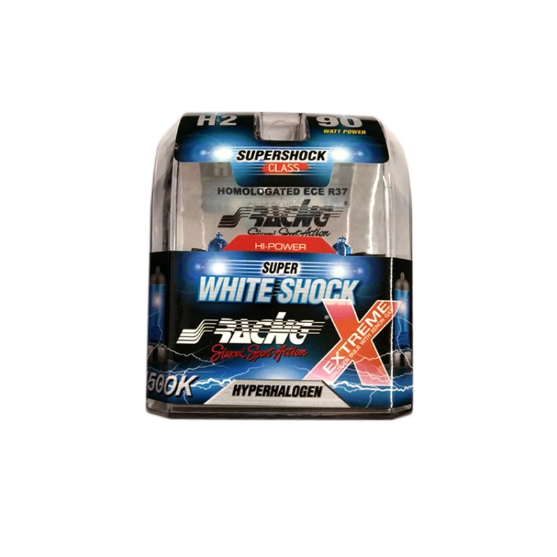 H12 12V/55W 90" 4.500K SUPER WHITE SHOCK X - Simoni Racing - SRSW2X H12 12V/55W 90" 4.500K SUPER WHITE SHOCK X - Simoni Racing - SRSW2X