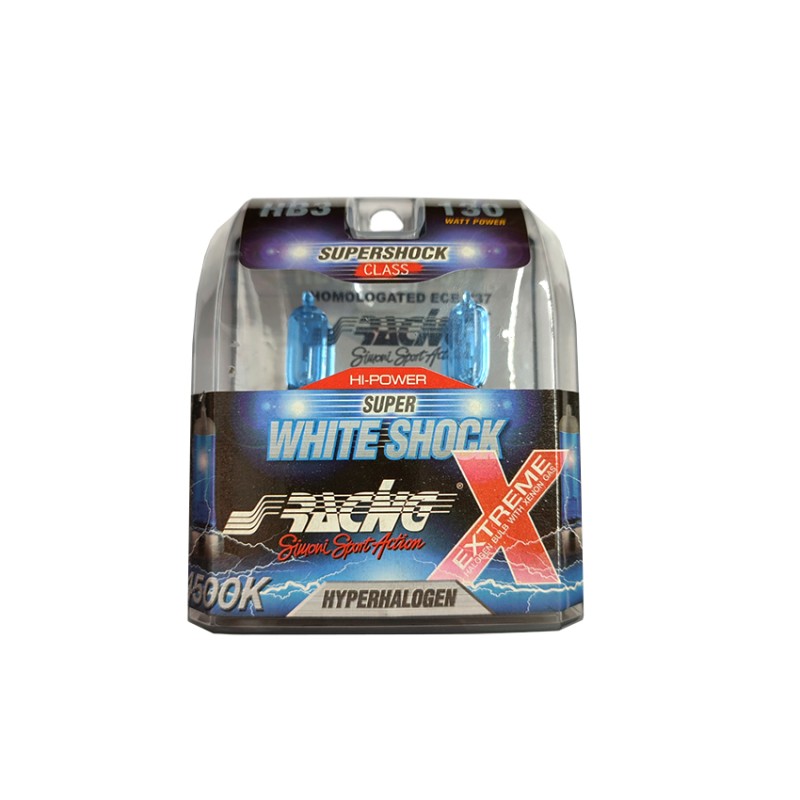 HB3 12V/65W 130" 4.500K SUPER WHITE SHOCK X - Simoni Racing - SRSWB3X HB3 12V/65W 130" 4.500K SUPER WHITE SHOCK X - Simoni Racing - SRSWB3X