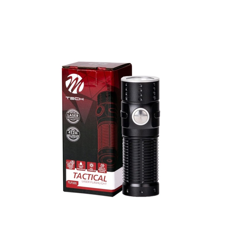 ΦΑΚΟΣ ΧΕΙΡΟΣ 1x10W 490lm IP65 71mm Φ23mm 1100mAh Li-ion TACTICAL LASER FLASHLIGHT M-TECH - 1 Τεμ. - M-Tech - TLF101/MT ΦΑΚΟΣ ΧΕΙΡΟΣ 1x10W 490lm IP65 71mm Φ23mm 1100mAh Li-ion TACTICAL LASER FLASHLIGHT M-TECH - 1 Τεμ. - M-Tech - TLF101/MT