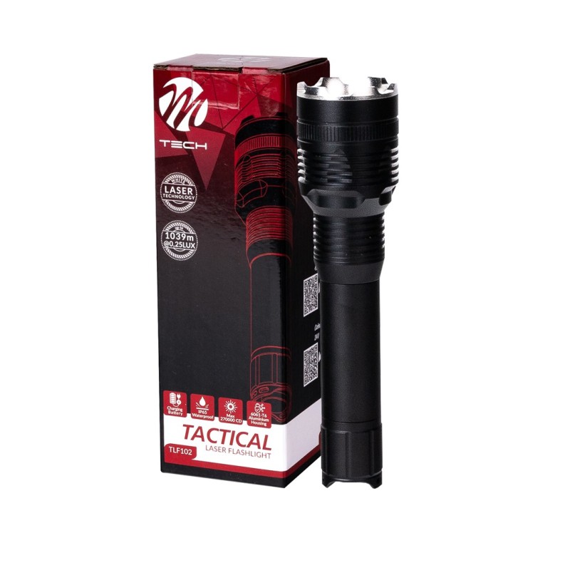 ΦΑΚΟΣ ΧΕΙΡΟΣ 1x10W 240lm IP65 171mm Φ42mm 3300mAh Li-ion TACTICAL LASER FLASHLIGHT M-TECH - 1 Τεμ. - M-Tech - TLF102/MT ΦΑΚΟΣ ΧΕΙΡΟΣ 1x10W 240lm IP65 171mm Φ42mm 3300mAh Li-ion TACTICAL LASER FLASHLIGHT M-TECH - 1 Τεμ. - M-Tech - TLF102/MT