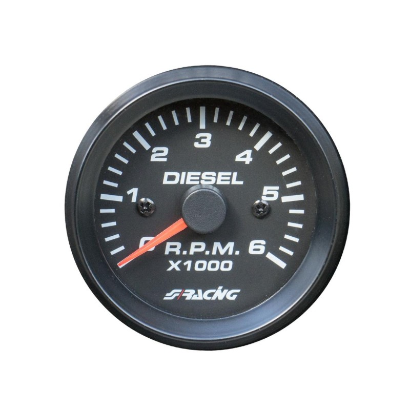 ΣΤΡΟΦΟΜΕΤΡΟ ΜΑΥΡΟ ΓΙΑ DIESEL 0-6000RPM ΠΟΡΤΟΚΑΛΙ ΦΩΣ - Simoni Racing - ΟΡΓ/TM/BD ΣΤΡΟΦΟΜΕΤΡΟ ΜΑΥΡΟ ΓΙΑ DIESEL 0-6000RPM ΠΟΡΤΟΚΑΛΙ ΦΩΣ - Simoni Racing - ΟΡΓ/TM/BD