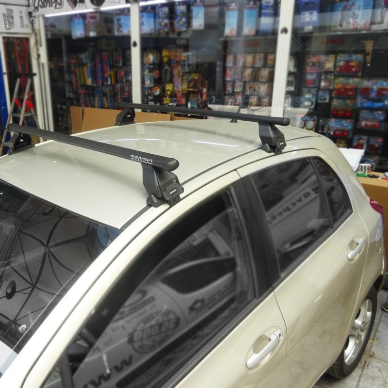 KIT ΜΕ ΜΠΑΡΕΣ ΟΡΟΦΗΣ ΓΙΑ TOYOTA YARIS / VITZ P1 / XP130 / XP9 5D 1999-2005-2011+ ΣΙΔΗΡΟΥ ΤΕΜΑ MENABO (FE1-3360-FIX024G)-2 ΤΕΜ. - MENABO - MP.TO.019/MB