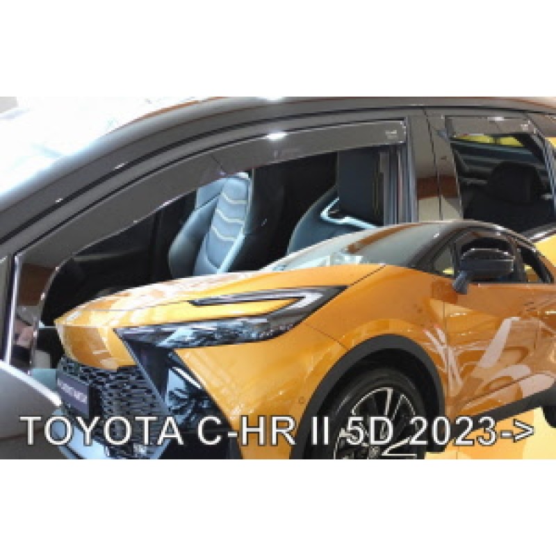 ΑΝΕΜΟΘΡΑΥΣΤΕΣ ΓΙΑ TOYOTA C-HR 5D 2023+ ΖΕΥΓΑΡΙ ΑΠΟ ΕΥΚΑΜΠΤΟ ΦΙΜΕ ΠΛΑΣΤΙΚΟ HEKO - 4 ΤΕΜ - Heko - ΑΝΕΜ.SET29683