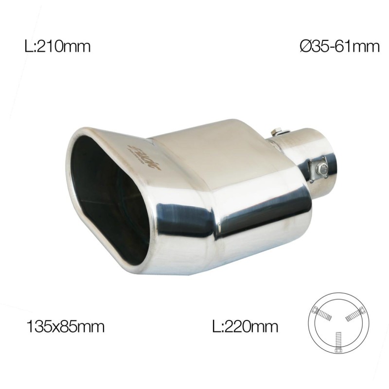 ΑΚΡΟ/ΜΠΟΥΚΑ ΕΞΑΤΜΙΣΗΣ ΧΡΩΜΙΟΥ 35-61mm (ΜΗΚΟΣ 210mm - ΔΙΑΜΕΤΡΟΣ ΕΞΩΤΕΡΙΚΗ 135x85mm) SIMONI RACING - 1 TEM - Simoni Racing - SRTRX/100 ΑΚΡΟ/ΜΠΟΥΚΑ ΕΞΑΤΜΙΣΗΣ ΧΡΩΜΙΟΥ 35-61mm (ΜΗΚΟΣ 210mm - ΔΙΑΜΕΤΡΟΣ ΕΞΩΤΕΡΙΚΗ 135x85mm) SIMONI RACING - 1 TEM - Simoni Racing - SRTRX/100