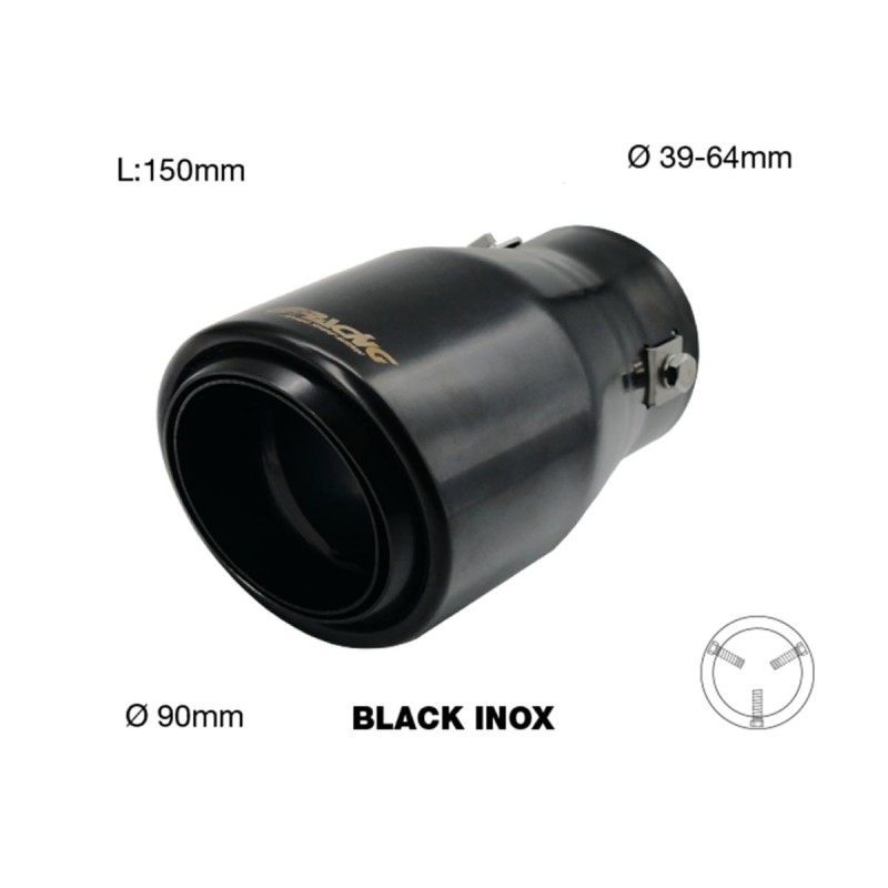 ΑΚΡΟ (ΜΠΟΥΚΑ) ΕΞΑΤΜΙΣΗΣ INOX ΜΑΥΡΗ 39>64mm (ΜΗΚΟΣ: 150mm/ ΔΙΑΜΕΤΡΟΣ ΕΞΩΤΕΡΙΚΗ 90mm) SIMONI RACING - 1 TEM. - Simoni Racing - SRTRX/108N ΑΚΡΟ (ΜΠΟΥΚΑ) ΕΞΑΤΜΙΣΗΣ INOX ΜΑΥΡΗ 39>64mm (ΜΗΚΟΣ: 150mm/ ΔΙΑΜΕΤΡΟΣ ΕΞΩΤΕΡΙΚΗ 90mm) SIMONI RACING - 1 TEM. - Simoni Racing - SRTRX/108N