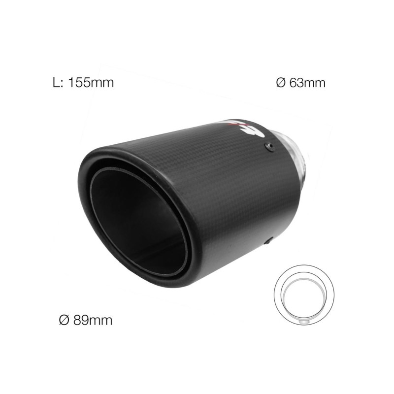ΑΚΡΟ ΕΞΑΤΜΙΣΗΣ TRX95C REAL CARBON 63-89mm ΜΗΚΟΣ 155mm - Simoni Racing - SRTRX/95C ΑΚΡΟ ΕΞΑΤΜΙΣΗΣ TRX95C REAL CARBON 63-89mm ΜΗΚΟΣ 155mm - Simoni Racing - SRTRX/95C