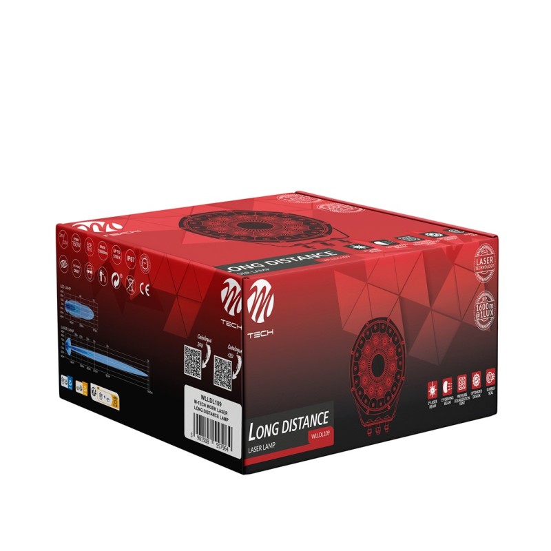 ΠΡΟΒΟΛΕΑΣ ΕΡΓΑΣΙΑΣ WORK LIGHTS LASER 12/24V 160W 19.600lm 28xHP+1xLASER LED 210x230x115mm M-TECH - 1 ΤΕΜ. - M-Tech - WLLDL109/MT ΠΡΟΒΟΛΕΑΣ ΕΡΓΑΣΙΑΣ WORK LIGHTS LASER 12/24V 160W 19.600lm 28xHP+1xLASER LED 210x230x115mm M-TECH - 1 ΤΕΜ. - M-Tech - WLLDL109/MT