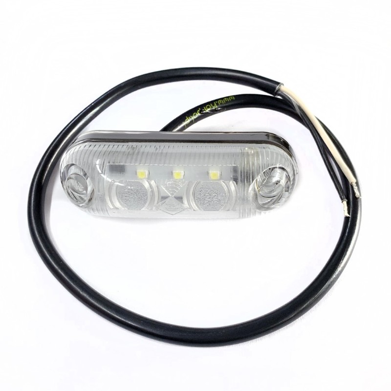 ΦΩΣ ΟΓΚΟΥ LD370 12/24V 3LED ΛΕΥΚΟ 8 x 2,5 -1ΤΕΜ. - M-Tech - WMLHOR370/MT
