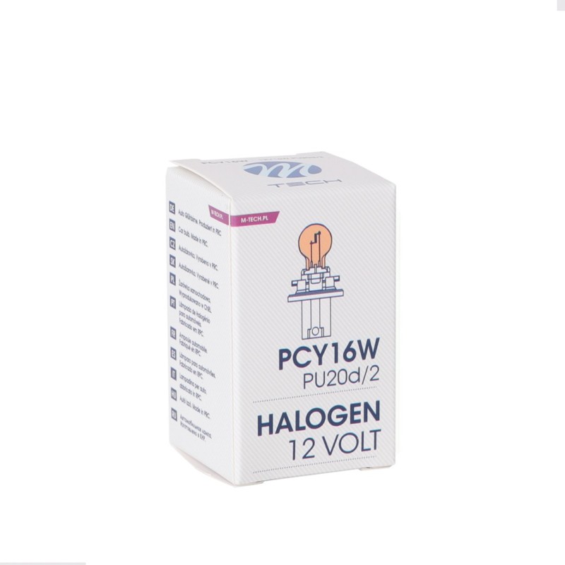 ΛΑΜΠΑΚΙ LED PCY16W 12V PU20d/2 16W ΠΟΡΤΟΚΑΛΙ M-TECH - 1 ΤΕΜ. - M-Tech - Z125/MT