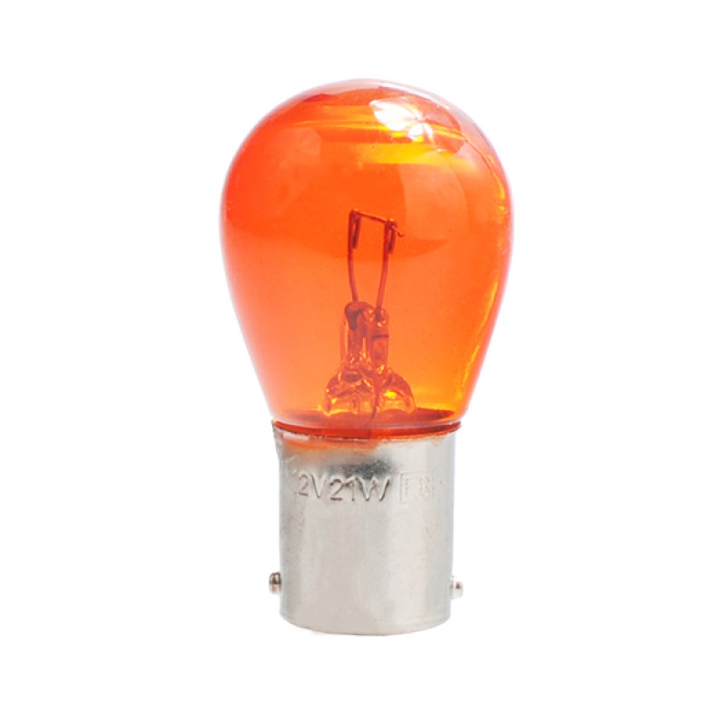 P21W 12V 21W BA15s ΜΟΝΟΠΟΛΙΚΟ ΠΟΡΤΟΚΑΛΙ DYED-GLASS ΚΟΥΤΙ 10ΤΕΜ. - M-Tech - Z19/MT