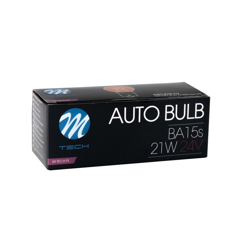 ΛΑΜΠΑΚΙΑ LED S25 24V 21W BA15s ΠΟΡΤΟΚΑΛΙ ΑΛΟΓΟΝΟΥ ΣΕ ΚΟΥΤΙ M-TECH - 10 ΤΕΜ. - M-Tech - Z919/MT