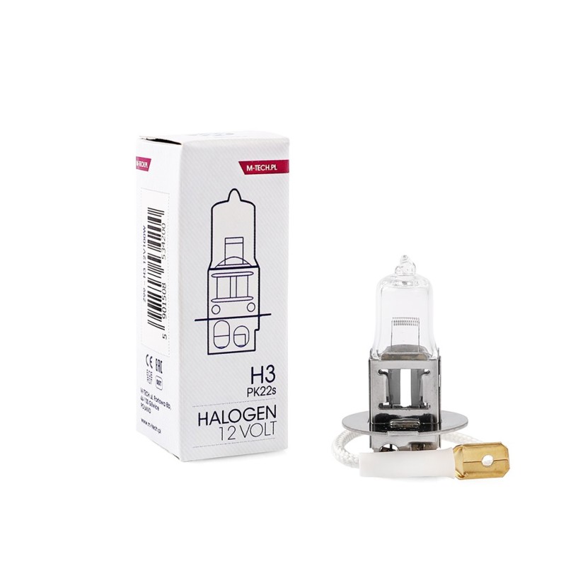 H3 12V 100W PK22s STANDARD ΑΛΟΓΟΝΟΥ ΚΟΥΤΙ  M-TECH - 1ΤΕΜ. - M-Tech - Z99/MT