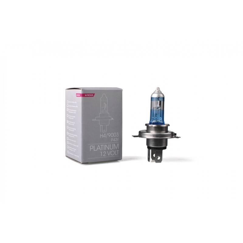 H4 12V 60/55W P43t-38 COLOR PLATINUM 1ΤΕΜ. M-TECH - M-Tech - ZPT4/MT H4 12V 60/55W P43t-38 COLOR PLATINUM 1ΤΕΜ. M-TECH - M-Tech - ZPT4/MT