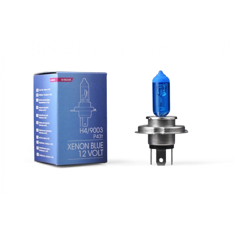 H4 12V 60/55W P43t 5.000K XENON BLUE 1ΤΕΜ. M-TECH - M-Tech - ZXB4/MT H4 12V 60/55W P43t 5.000K XENON BLUE 1ΤΕΜ. M-TECH - M-Tech - ZXB4/MT