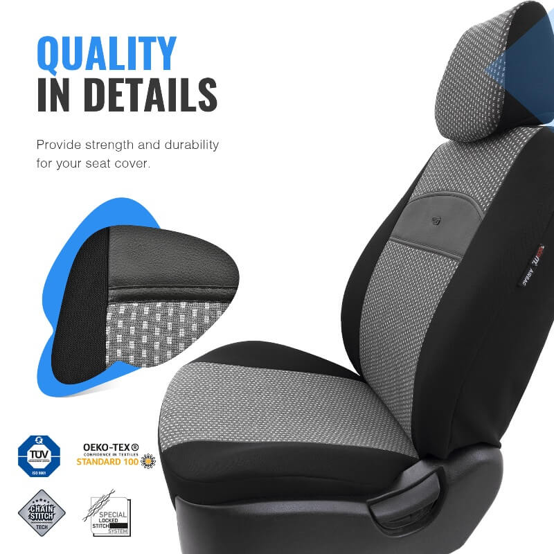 Καλύμματα Αυτοκινήτου Otom Smart Design Universal Ύφασμα / Δερματίνη Σετ Εμπρός / Πίσω Μαύρο / Γκρι SLTSMT102-NZ 11 Τεμαχίων Auto GS 11881 Καλύμματα Αυτοκινήτου Otom Smart Design Universal Ύφασμα / Δερματίνη Σετ Εμπρός / Πίσω Μαύρο / Γκρι SLTSMT102-NZ 11 Τεμαχίων Auto GS 11881