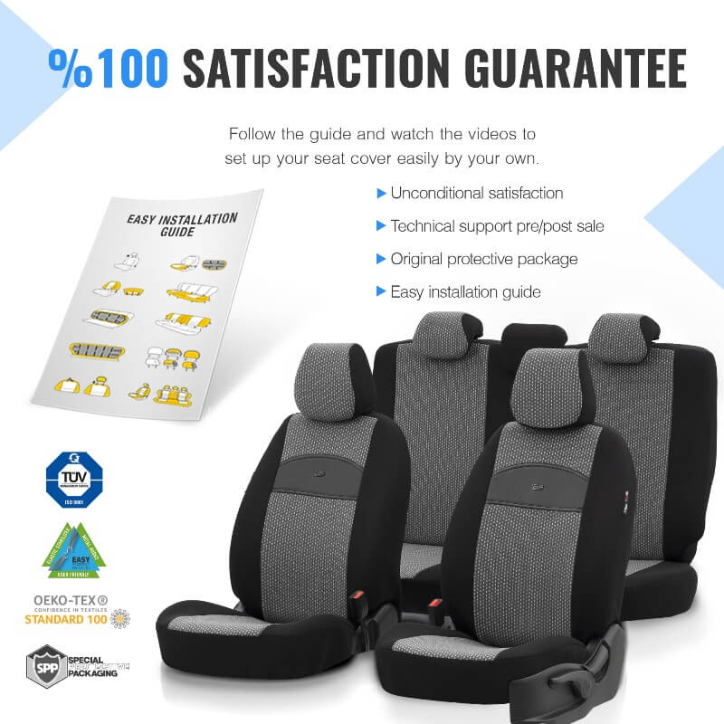 Καλύμματα Αυτοκινήτου Otom Smart Design Universal Ύφασμα / Δερματίνη Σετ Εμπρός / Πίσω Μαύρο / Γκρι SLTSMT102-NZ 11 Τεμαχίων Auto GS 11881 Καλύμματα Αυτοκινήτου Otom Smart Design Universal Ύφασμα / Δερματίνη Σετ Εμπρός / Πίσω Μαύρο / Γκρι SLTSMT102-NZ 11 Τεμαχίων Auto GS 11881