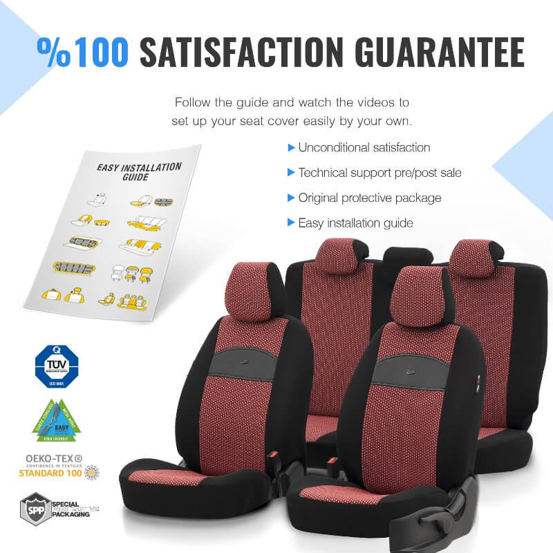 Καλύμματα Αυτοκινήτου Otom Smart Design Universal Ύφασμα / Δερματίνη Σετ Εμπρός / Πίσω Μαύρο / Κόκκινο SLTSMT103-NZ 11 Τεμαχίων Auto GS 11882 Καλύμματα Αυτοκινήτου Otom Smart Design Universal Ύφασμα / Δερματίνη Σετ Εμπρός / Πίσω Μαύρο / Κόκκινο SLTSMT103-NZ 11 Τεμαχίων Auto GS 11882