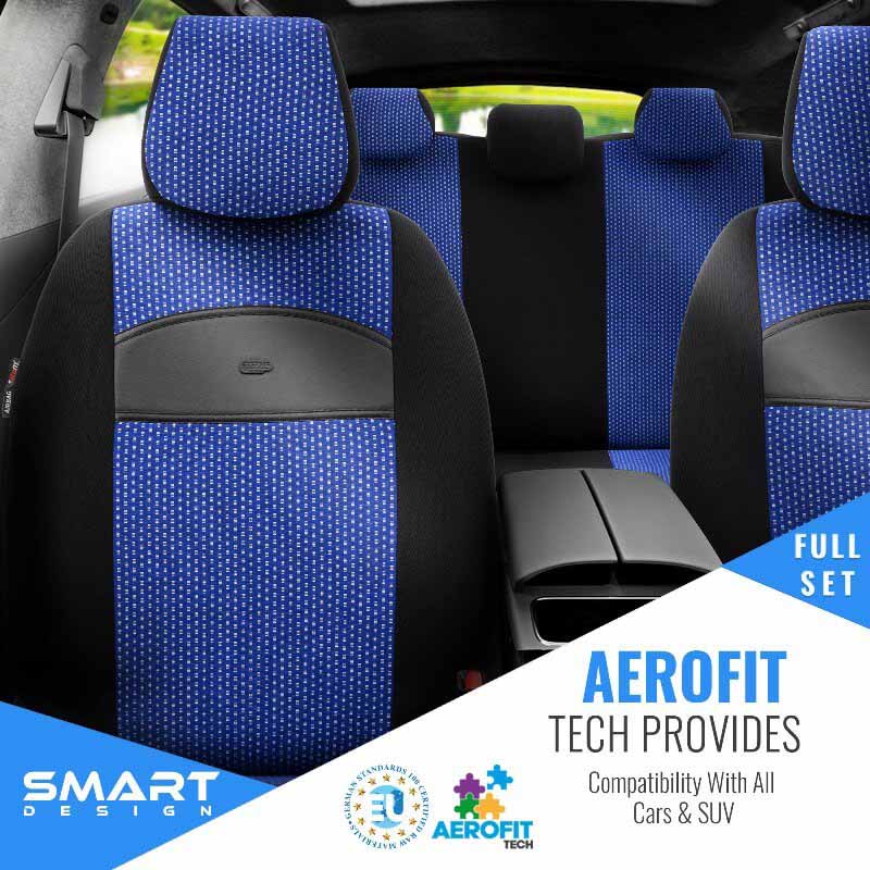Καλύμματα Αυτοκινήτου Otom Smart Design Universal Ύφασμα / Δερματίνη Σετ Εμπρός / Πίσω Μαύρο / Μπλε SLTSMT104-NZ 11 Τεμαχίων Auto GS 11883 Καλύμματα Αυτοκινήτου Otom Smart Design Universal Ύφασμα / Δερματίνη Σετ Εμπρός / Πίσω Μαύρο / Μπλε SLTSMT104-NZ 11 Τεμαχίων Auto GS 11883