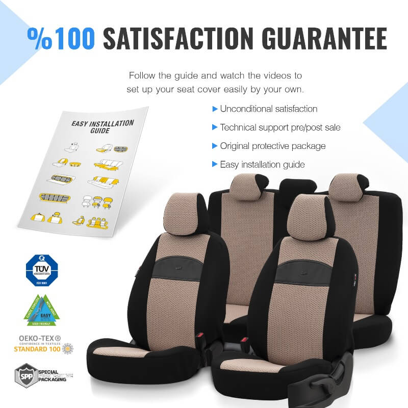 Καλύμματα Αυτοκινήτου Otom Smart Design Universal Ύφασμα / Δερματίνη Σετ Εμπρός / Πίσω Μαύρο / Μπεζ SLTSMT106-NZ 11 Τεμαχίων Auto GS 11884 Καλύμματα Αυτοκινήτου Otom Smart Design Universal Ύφασμα / Δερματίνη Σετ Εμπρός / Πίσω Μαύρο / Μπεζ SLTSMT106-NZ 11 Τεμαχίων Auto GS 11884