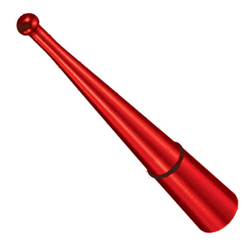 Κεραία Οροφής Αυτοκινήτου Αλουμινίου Κόκκινη Κωνική Με Αντάπτορες 9cm 1 Τεμάχιο