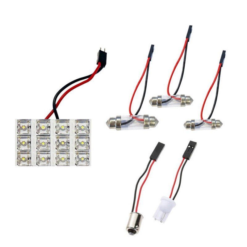 ΛΑΜΠΑ ΠΛΑΦΟΝ. 12V 12LED ΛΕΥΚΟ