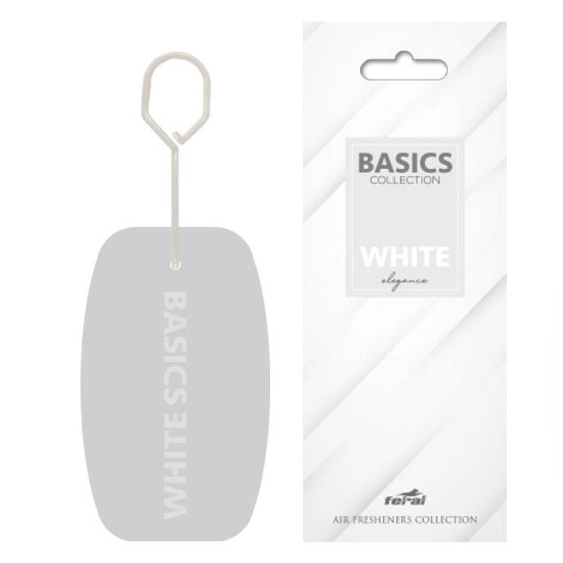 Αρωματικό Αυτοκινήτου Κρεμαστό Feral Basics Collection White Elegance 1 Τεμάχιο