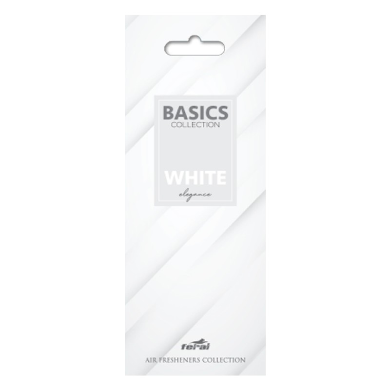 Αρωματικό Αυτοκινήτου Κρεμαστό Feral Basics Collection White Elegance 1 Τεμάχιο