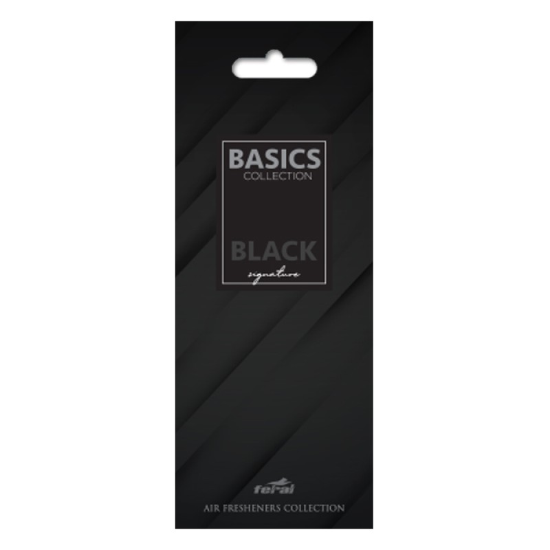 Αρωματικό Αυτοκινήτου Κρεμαστό Feral Basics Collection Black Signature 1 Τεμάχιο