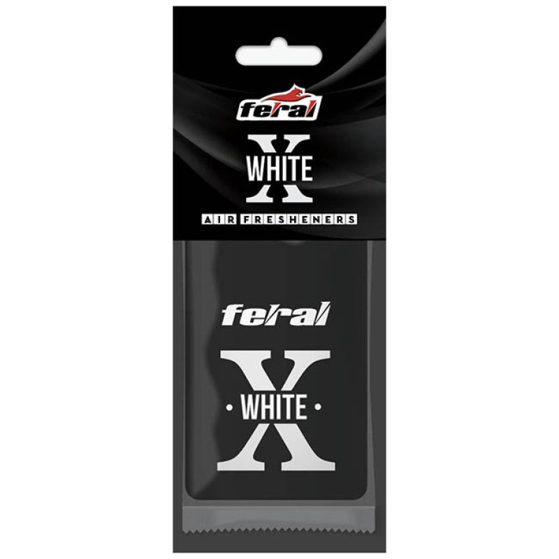 Αρωματικό Αυτοκινήτου Κρεμαστό Feral X Collection White 1 Τεμάχιο