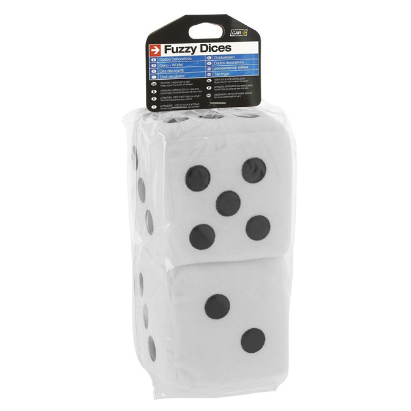 Ζάρια Κρεμαστά Διακοσμητικά ''Jumbo Size'' Λευκά 9x9cm 2 Τεμάχια Auto GS 22046 Ζάρια Κρεμαστά Διακοσμητικά ''Jumbo Size'' Λευκά 9x9cm 2 Τεμάχια Auto GS 22046