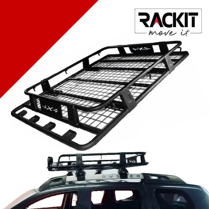 Σχάρα Οροφής Αυτοκινήτου Safari Rackit Μεταλλική Μαύρη 140x100cm 1 Τεμάχιο Auto GS 28830