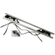 Μπάρες Οροφής Αλουμινίου Universal Rackit RK004-1-135cm Railing System Σετ Με Πόδια Και Κλειδαριά Ασημί 2 Τεμάχια