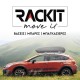 Μπάρες Οροφής Αλουμινίου Αεροδυναμικές Universal Rackit RK009C-120cm Fix-Point Σετ Με Πόδια Και Κλειδαριά Ασημί 2 Τεμάχια Auto GS 28844