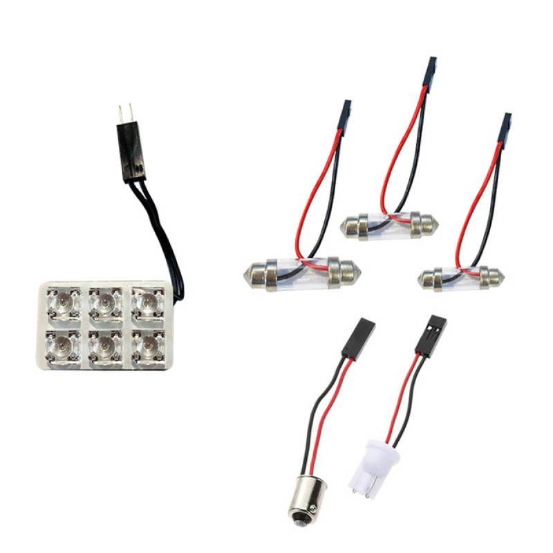 ΛΑΜΠΑ ΠΛΑΦΟΝ. 12V 6LED ΜΠΛΕ