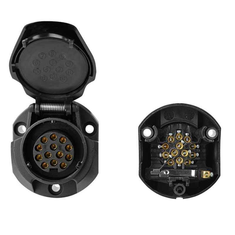 Μπρίζα Κοτσαδόρου Θηλυκό 12V 13 Pin 1Τμχ Auto GS 39517 Μπρίζα Κοτσαδόρου Θηλυκό 12V 13 Pin 1Τμχ Auto GS 39517