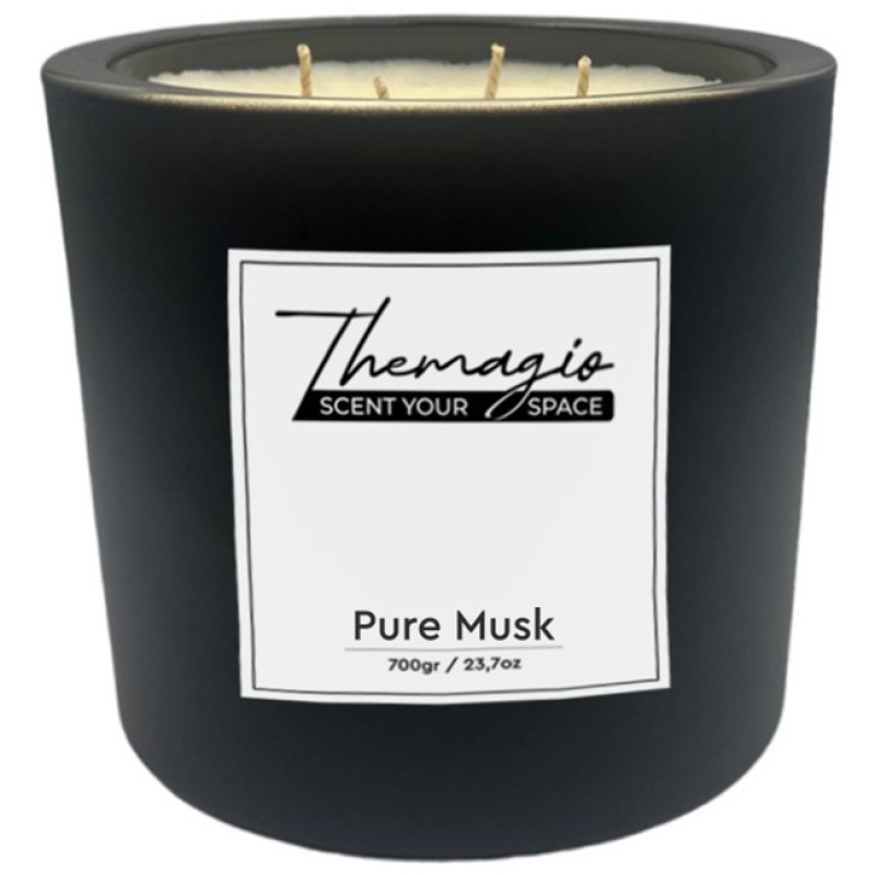 Αρωματικό Κερί Σόγιας Themagio Pure Musk 700gr 1 Τεμάχιο