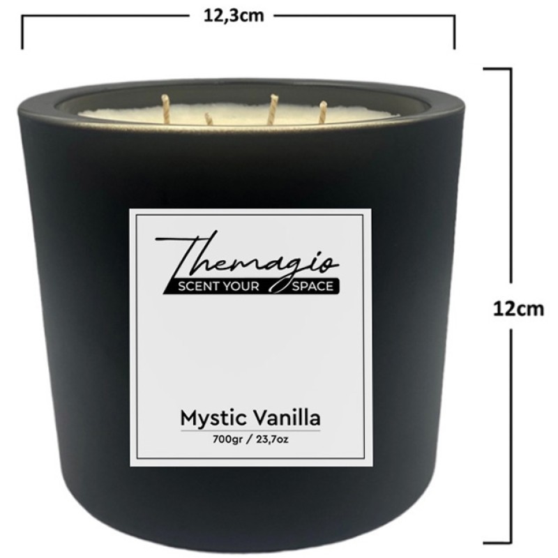 Αρωματικό Κερί Σόγιας Themagio Mystic Vanilla 700gr 1 Τεμάχιο