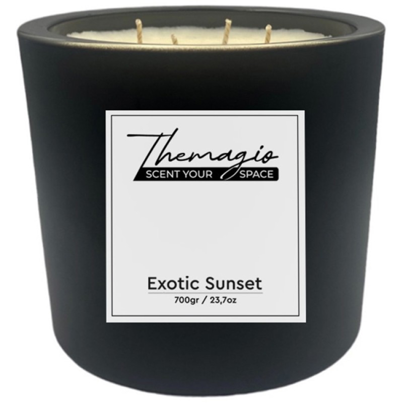 Αρωματικό Κερί Σόγιας Themagio Exotic Sunset 700gr 1 Τεμάχιο