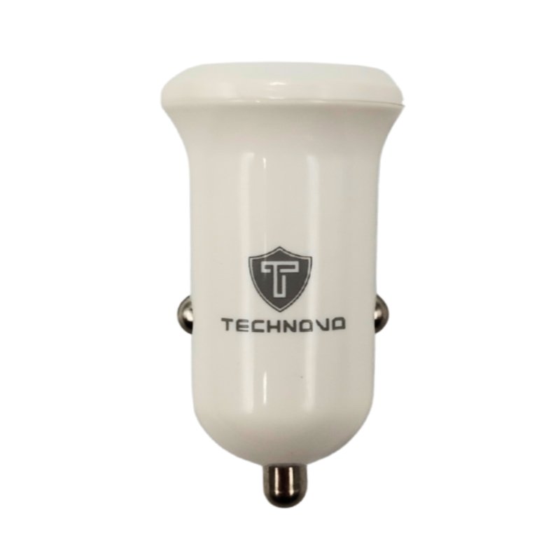 Φορτιστής Αναπτήρα Αυτοκινήτου Technovo TN-B013 Με 1 Θύρα USB Και 1 Θύρα USB-C 12-24V 3A Λευκός 1 Τεμάχιο Auto GS 99751