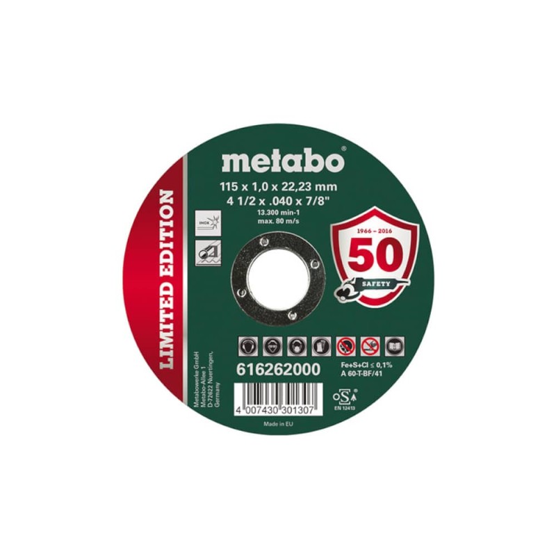 INOX METABO Cutting Disc Φ125x1x22.23mm