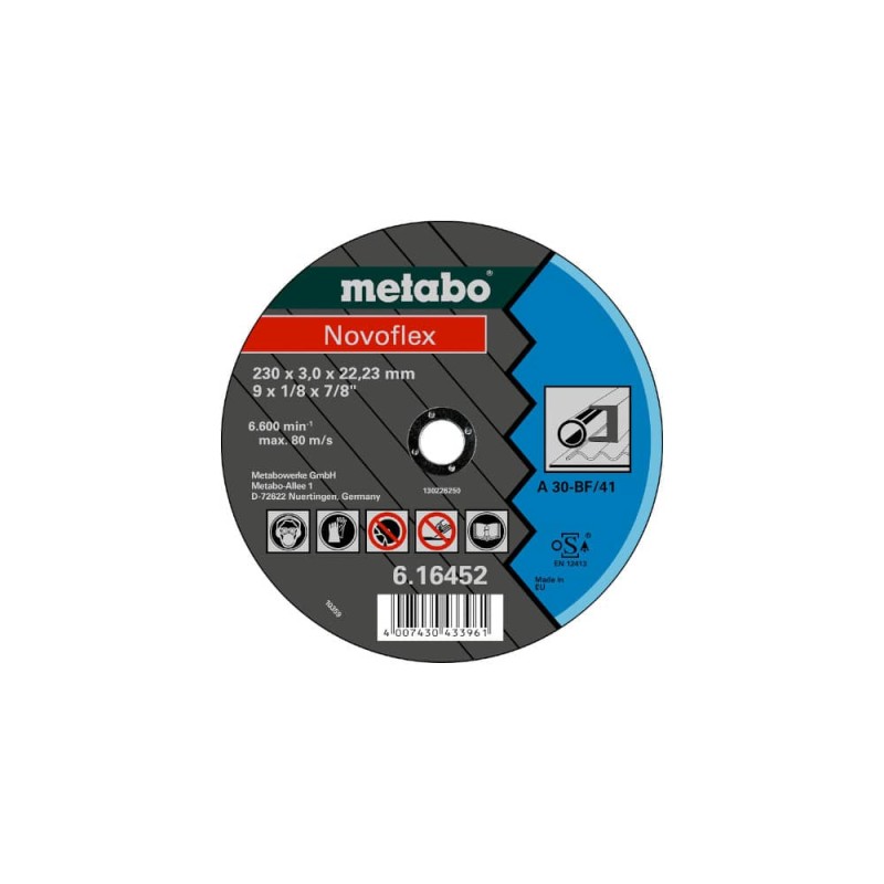 Δίσκος Κοπής Σιδήρου METABO Φ180x3x22.23mm
