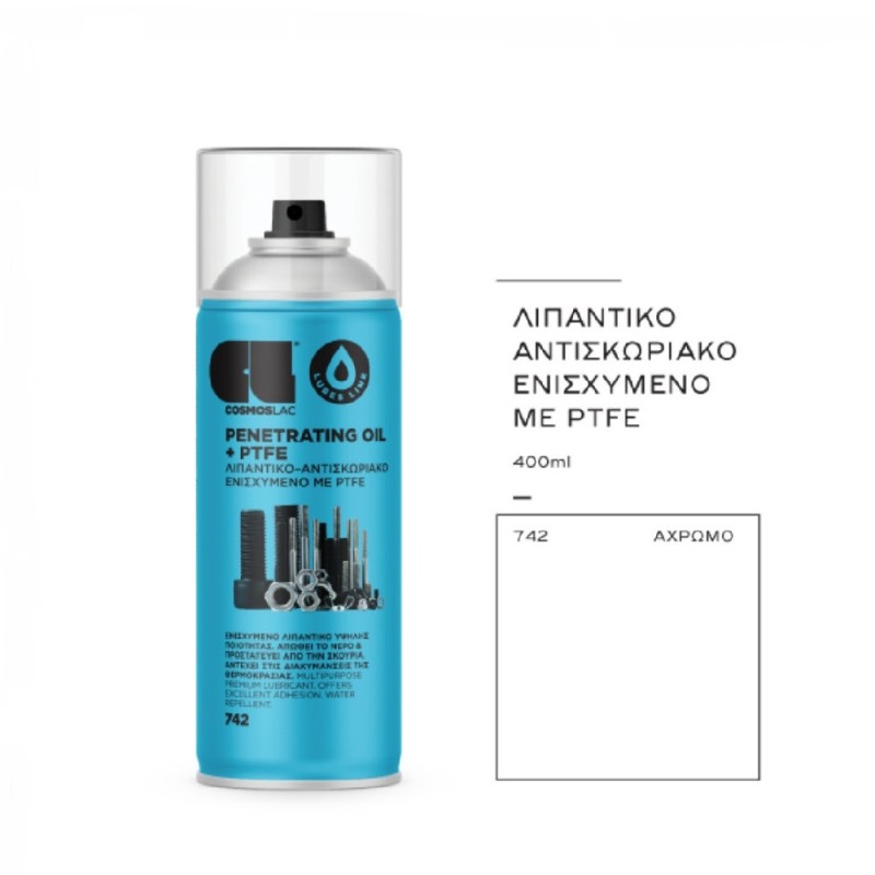 Spray COSMOS LAC Lubricant - Antirust Reinforced with PTFE N742 400ml