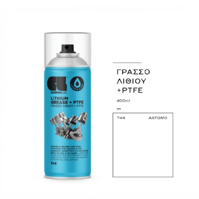 Spray COSMOS LAC Lithium Grease + PTFE No744 400ml