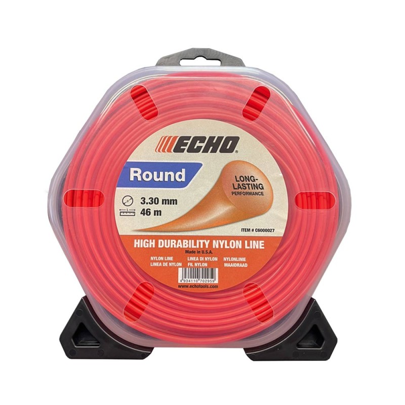 Μεσινέζα ECHO 3.3mm 46m Στρόγγυλη Πορτοκαλί