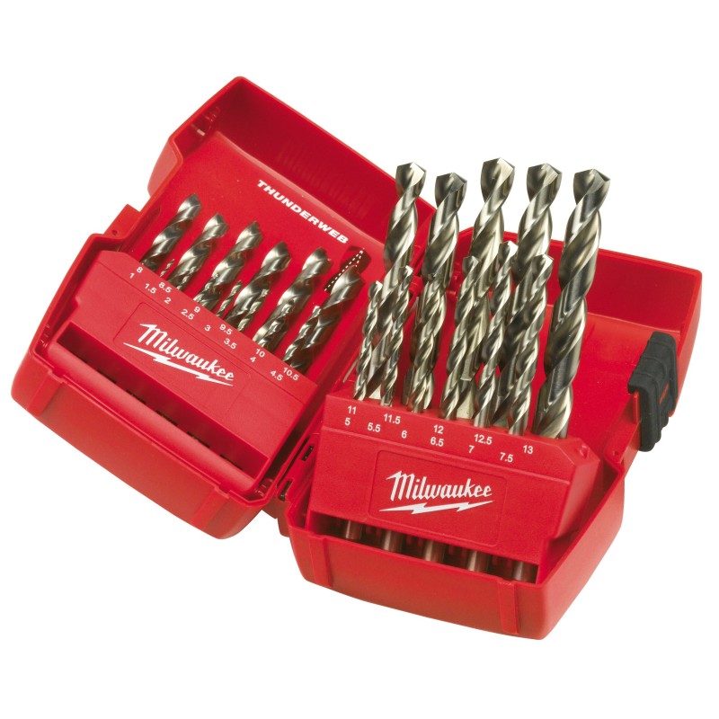 IRON DRILL SET SILVER DIN 338 HSS-G 25 PCS MILWAUKEE 4932352376 IRON DRILL SET SILVER DIN 338 HSS-G 25 PCS MILWAUKEE 4932352376